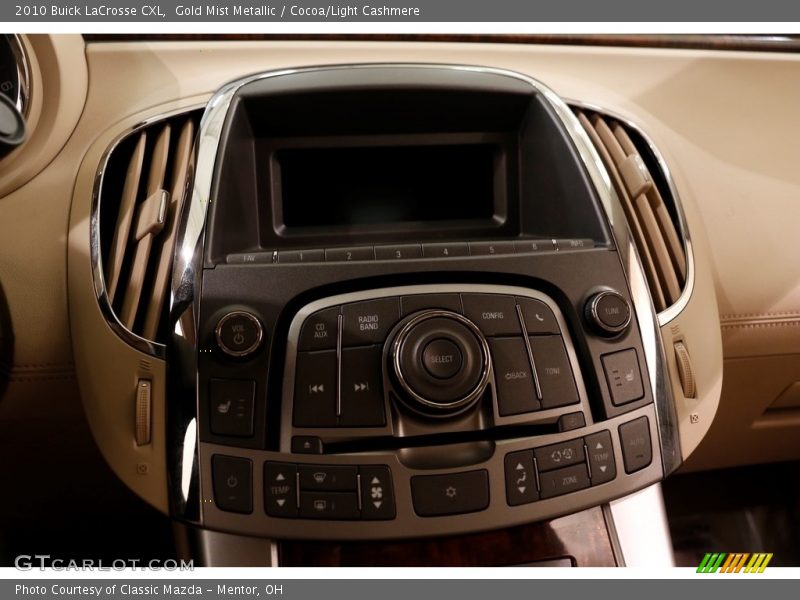 Gold Mist Metallic / Cocoa/Light Cashmere 2010 Buick LaCrosse CXL