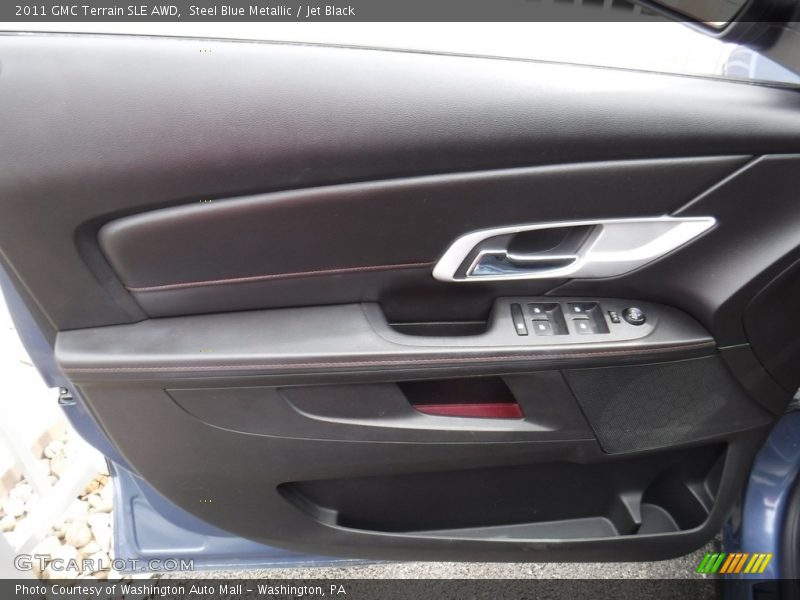 Steel Blue Metallic / Jet Black 2011 GMC Terrain SLE AWD
