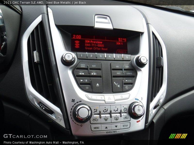 Steel Blue Metallic / Jet Black 2011 GMC Terrain SLE AWD