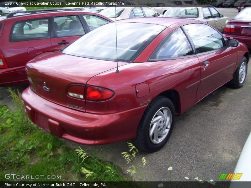 Cayenne Red Metallic / Graphite 1997 Chevrolet Cavalier Coupe