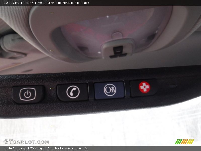 Steel Blue Metallic / Jet Black 2011 GMC Terrain SLE AWD