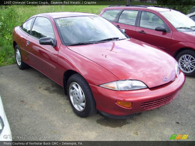 Cayenne Red Metallic / Graphite 1997 Chevrolet Cavalier Coupe