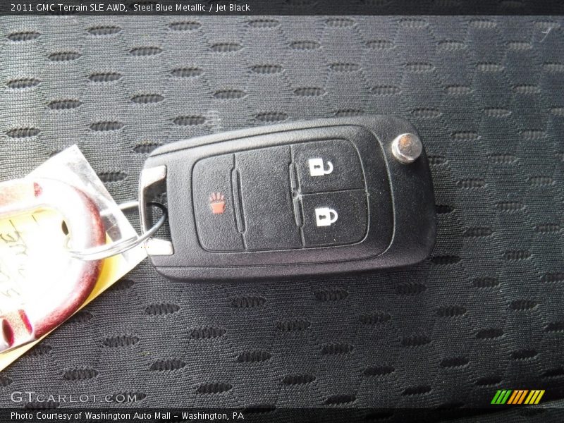 Steel Blue Metallic / Jet Black 2011 GMC Terrain SLE AWD
