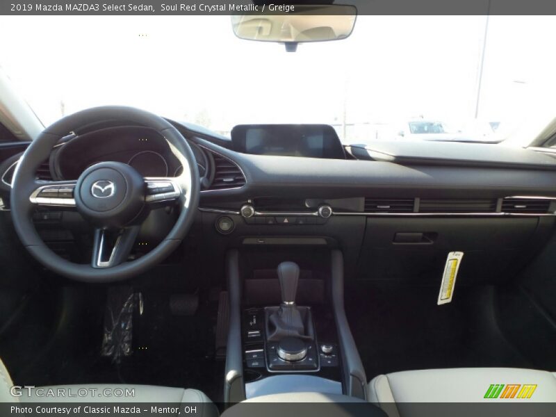 Soul Red Crystal Metallic / Greige 2019 Mazda MAZDA3 Select Sedan