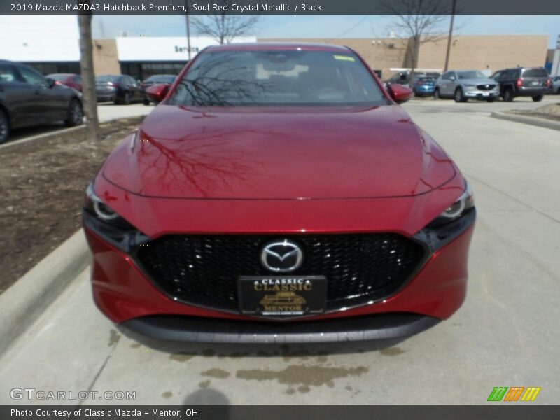 Soul Red Crystal Metallic / Black 2019 Mazda MAZDA3 Hatchback Premium