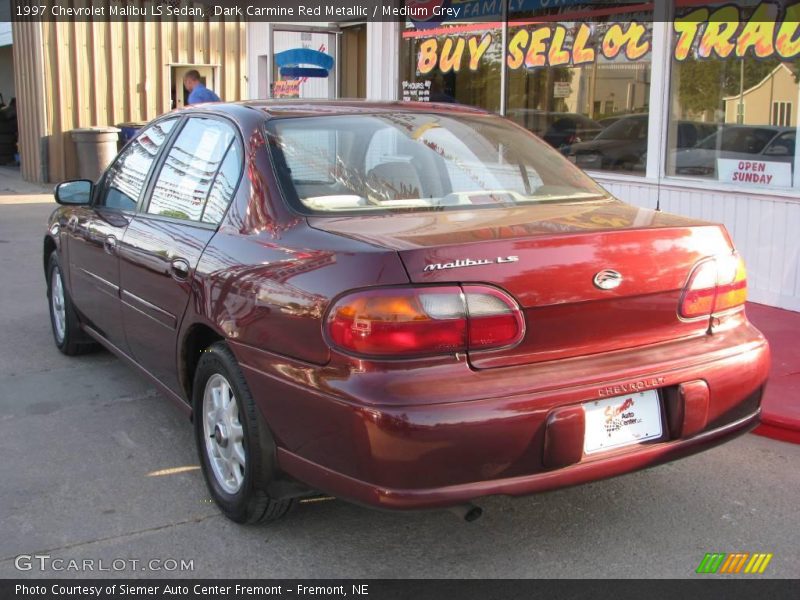 Dark Carmine Red Metallic / Medium Grey 1997 Chevrolet Malibu LS Sedan
