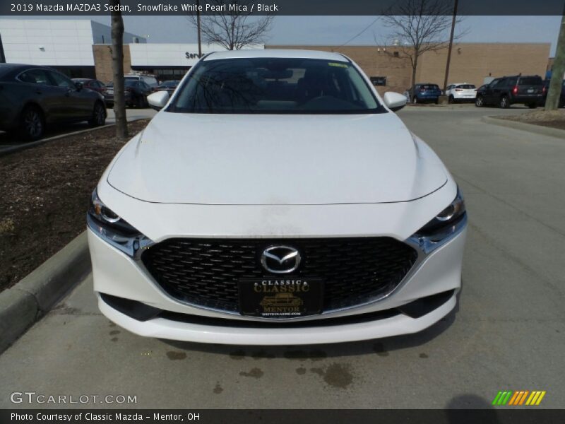 Snowflake White Pearl Mica / Black 2019 Mazda MAZDA3 Sedan