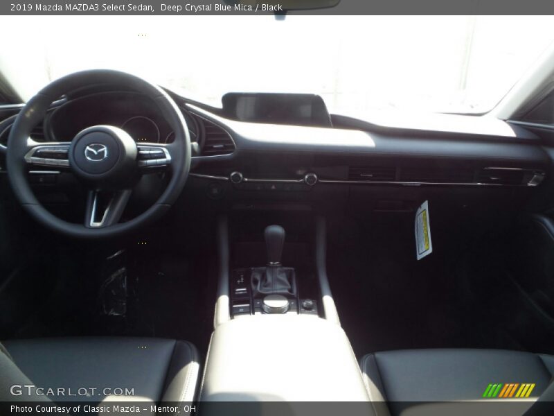 Deep Crystal Blue Mica / Black 2019 Mazda MAZDA3 Select Sedan