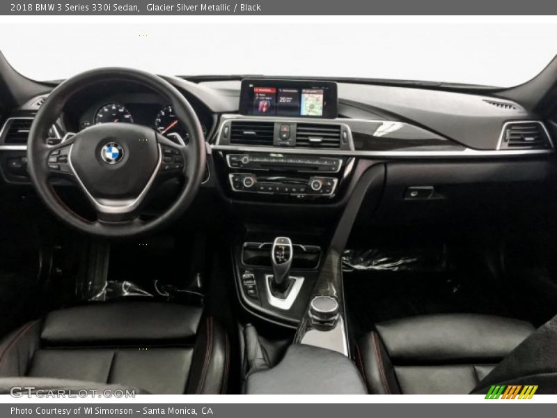 Glacier Silver Metallic / Black 2018 BMW 3 Series 330i Sedan