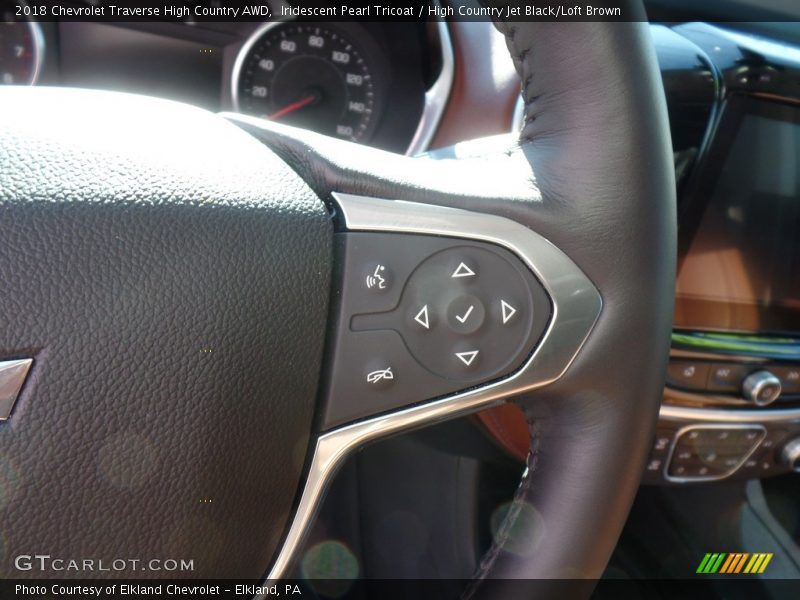 Iridescent Pearl Tricoat / High Country Jet Black/Loft Brown 2018 Chevrolet Traverse High Country AWD