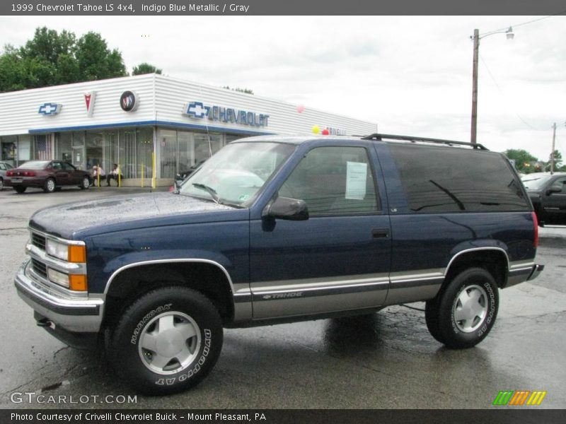 Indigo Blue Metallic / Gray 1999 Chevrolet Tahoe LS 4x4