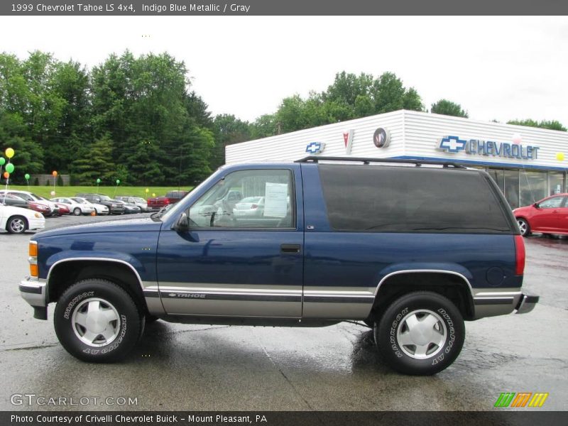 Indigo Blue Metallic / Gray 1999 Chevrolet Tahoe LS 4x4