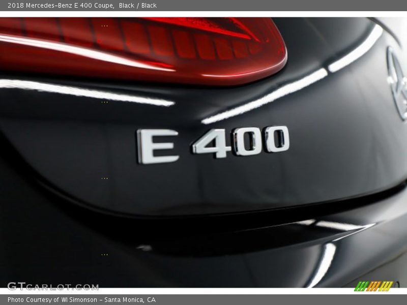 Black / Black 2018 Mercedes-Benz E 400 Coupe