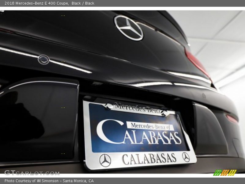 Black / Black 2018 Mercedes-Benz E 400 Coupe