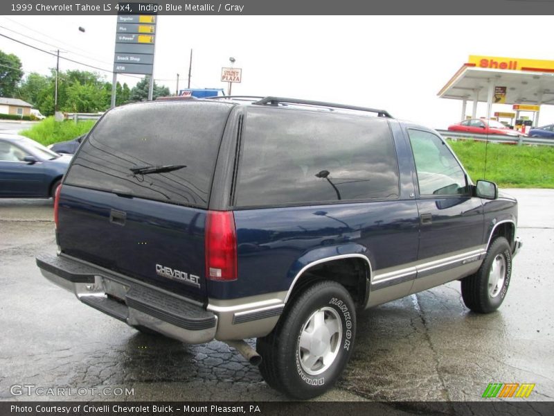 Indigo Blue Metallic / Gray 1999 Chevrolet Tahoe LS 4x4