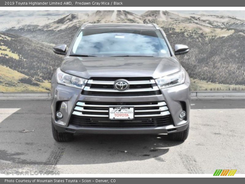 Predawn Gray Mica / Black 2019 Toyota Highlander Limited AWD