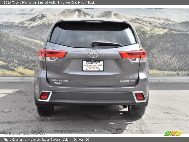 Predawn Gray Mica / Black 2019 Toyota Highlander Limited AWD