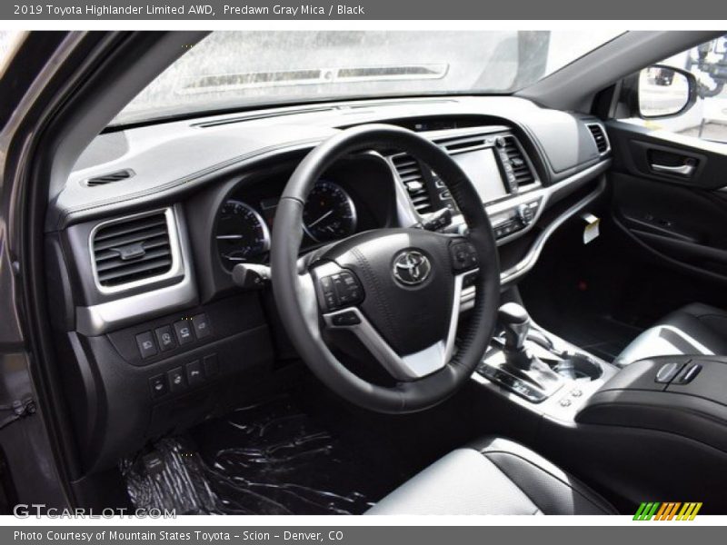 Predawn Gray Mica / Black 2019 Toyota Highlander Limited AWD