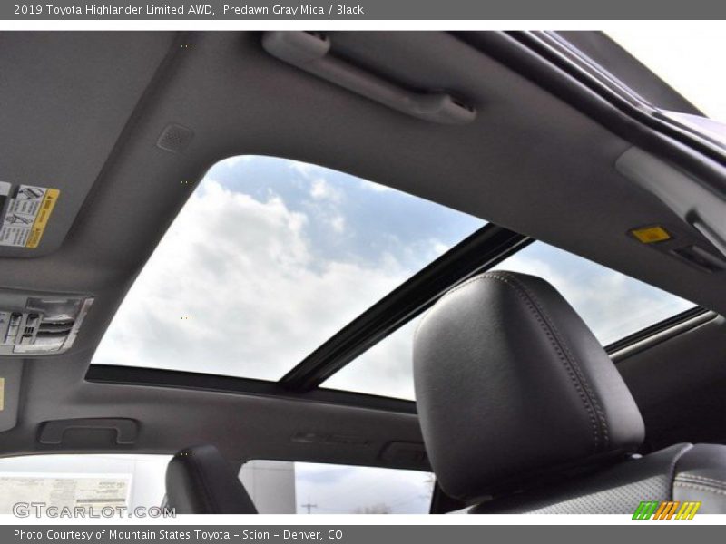 Predawn Gray Mica / Black 2019 Toyota Highlander Limited AWD