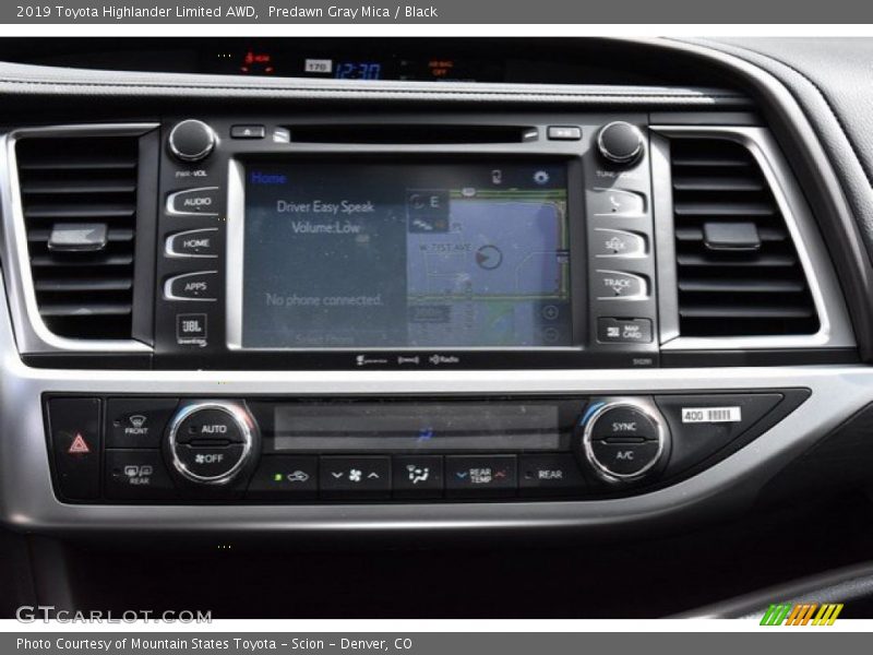 Predawn Gray Mica / Black 2019 Toyota Highlander Limited AWD