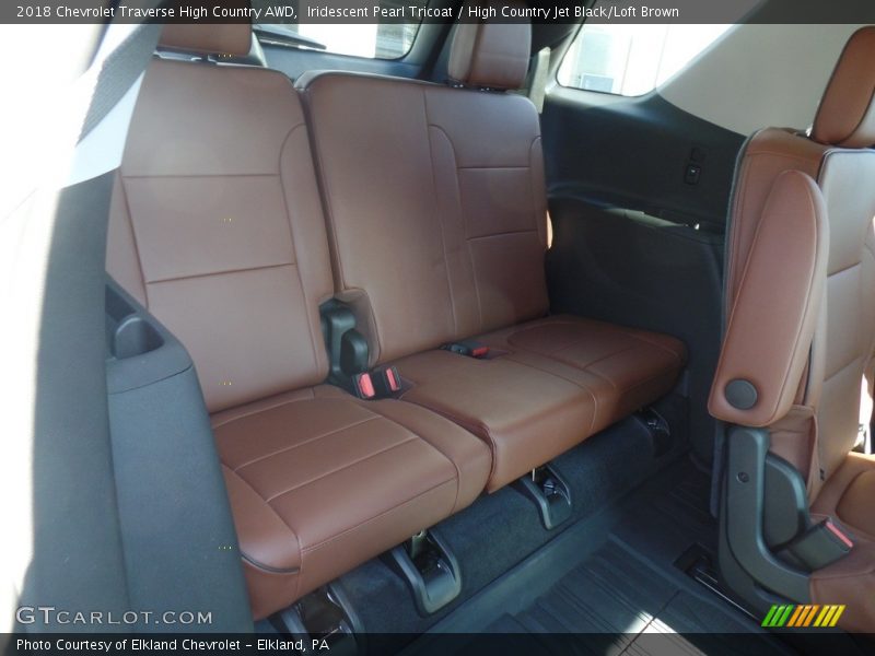 Iridescent Pearl Tricoat / High Country Jet Black/Loft Brown 2018 Chevrolet Traverse High Country AWD