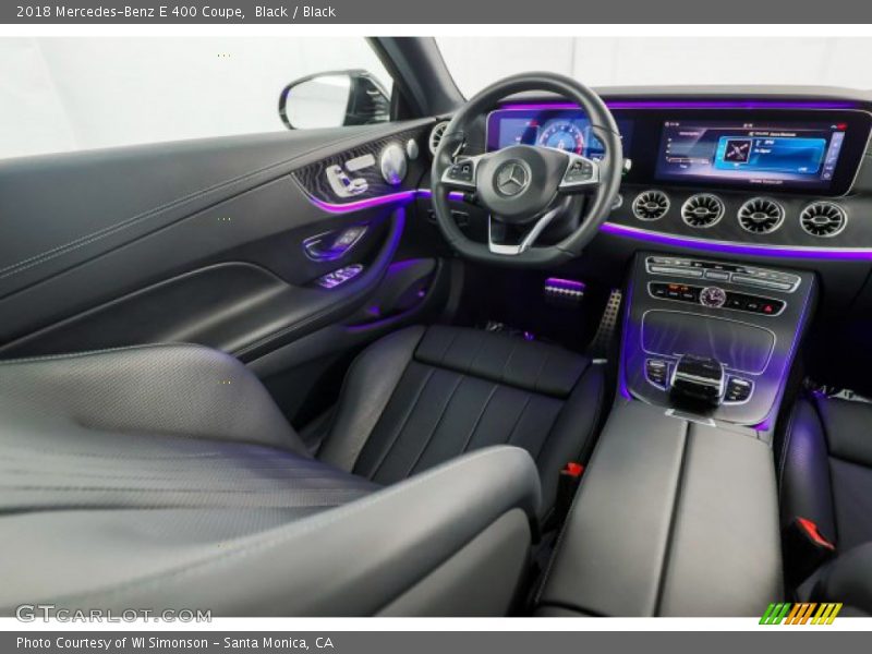 Black / Black 2018 Mercedes-Benz E 400 Coupe