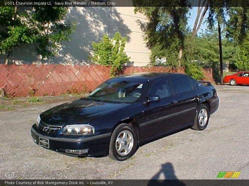 Navy Blue Metallic / Medium Gray 2001 Chevrolet Impala LS
