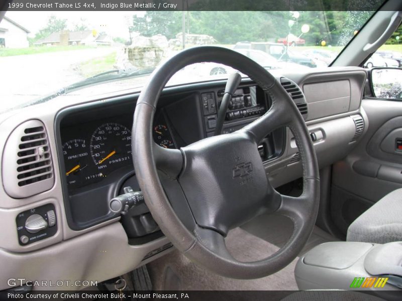 Indigo Blue Metallic / Gray 1999 Chevrolet Tahoe LS 4x4