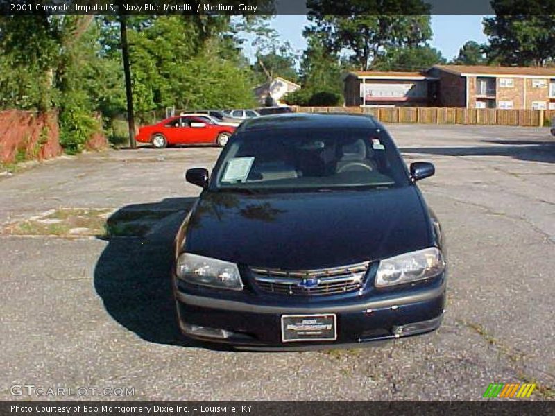 Navy Blue Metallic / Medium Gray 2001 Chevrolet Impala LS