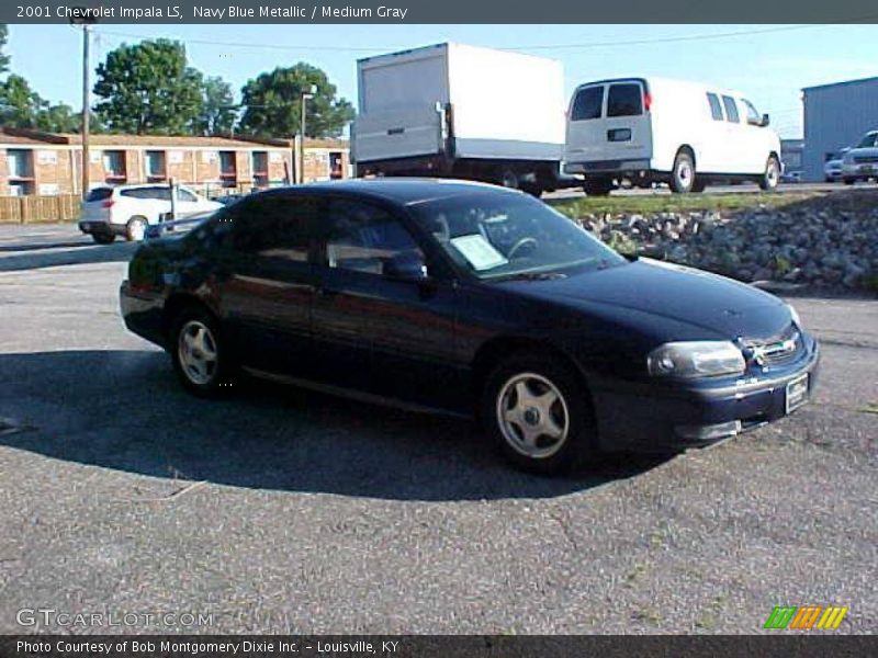 Navy Blue Metallic / Medium Gray 2001 Chevrolet Impala LS