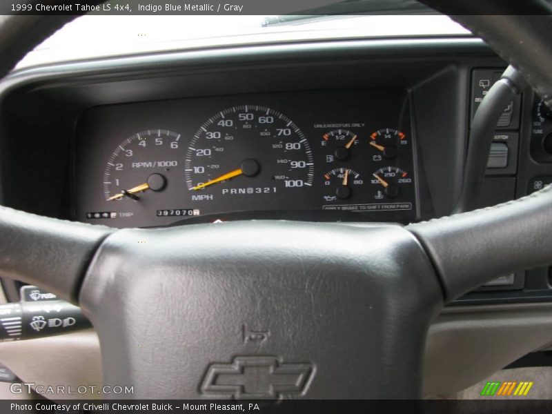 Indigo Blue Metallic / Gray 1999 Chevrolet Tahoe LS 4x4