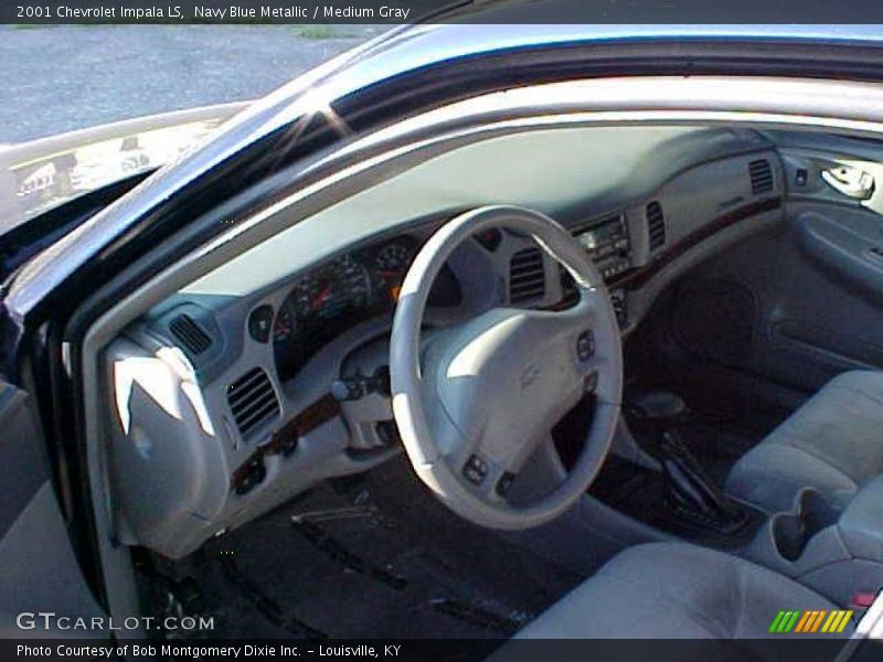 Navy Blue Metallic / Medium Gray 2001 Chevrolet Impala LS