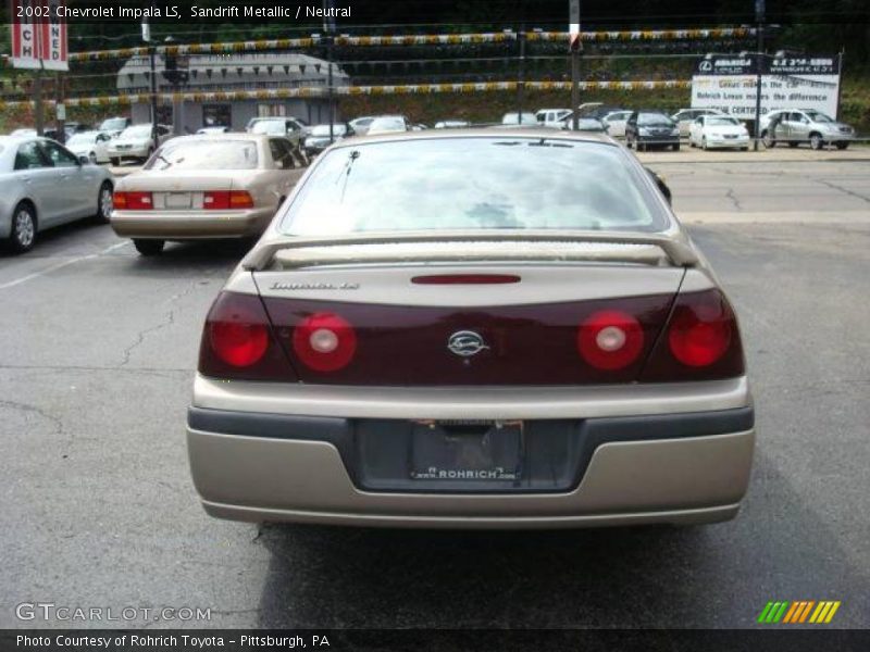 Sandrift Metallic / Neutral 2002 Chevrolet Impala LS