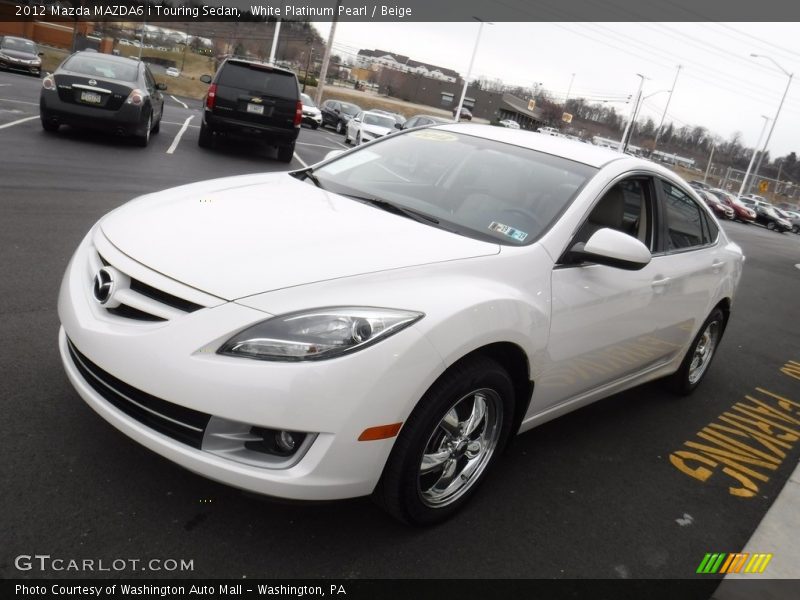 White Platinum Pearl / Beige 2012 Mazda MAZDA6 i Touring Sedan