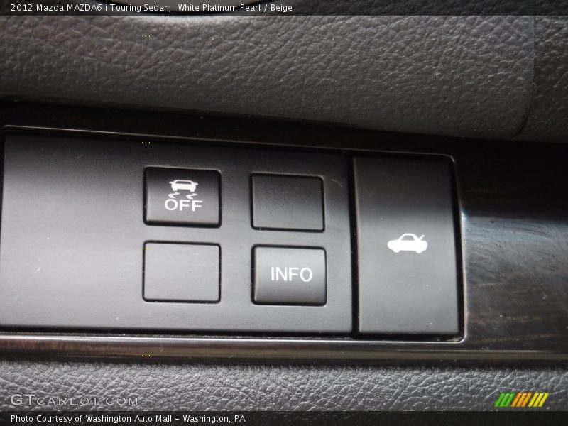 White Platinum Pearl / Beige 2012 Mazda MAZDA6 i Touring Sedan