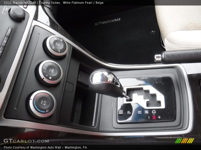 White Platinum Pearl / Beige 2012 Mazda MAZDA6 i Touring Sedan