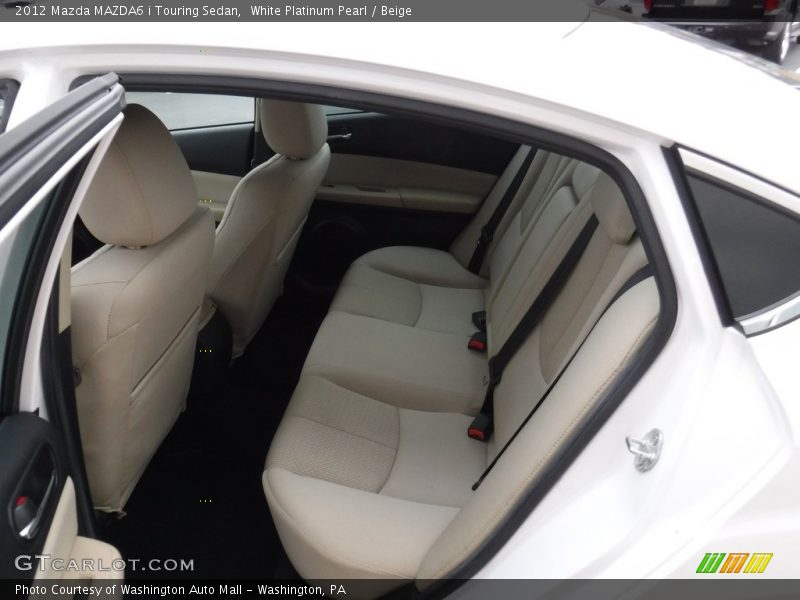 White Platinum Pearl / Beige 2012 Mazda MAZDA6 i Touring Sedan