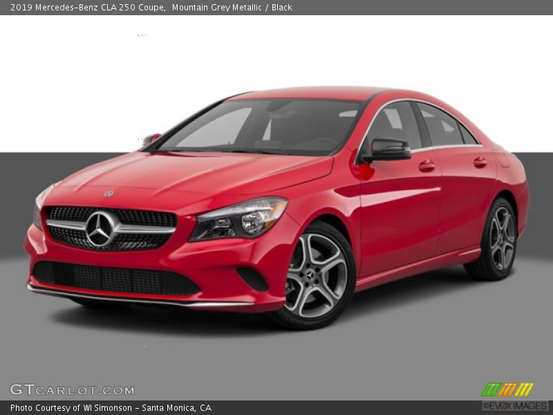 Mountain Grey Metallic / Black 2019 Mercedes-Benz CLA 250 Coupe