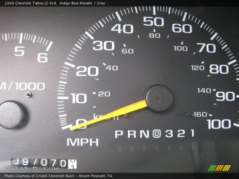 Indigo Blue Metallic / Gray 1999 Chevrolet Tahoe LS 4x4