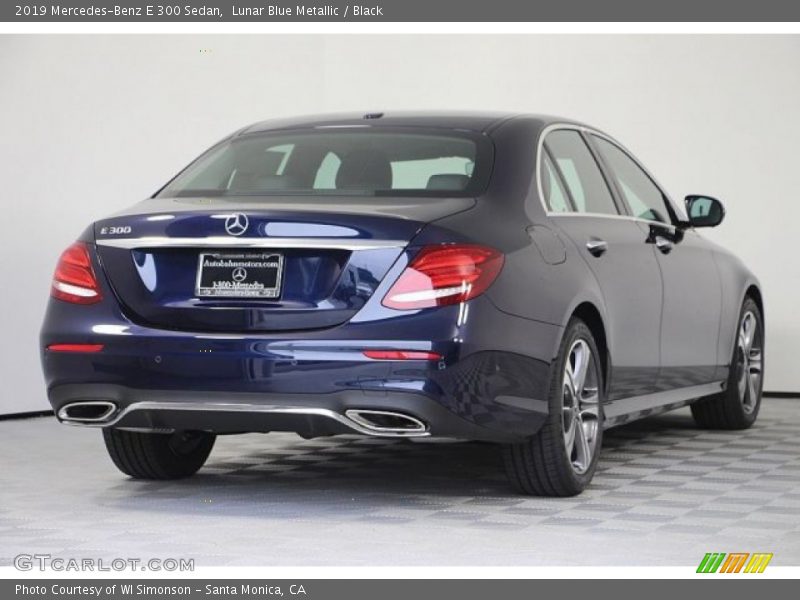Lunar Blue Metallic / Black 2019 Mercedes-Benz E 300 Sedan