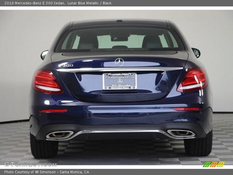 Lunar Blue Metallic / Black 2019 Mercedes-Benz E 300 Sedan