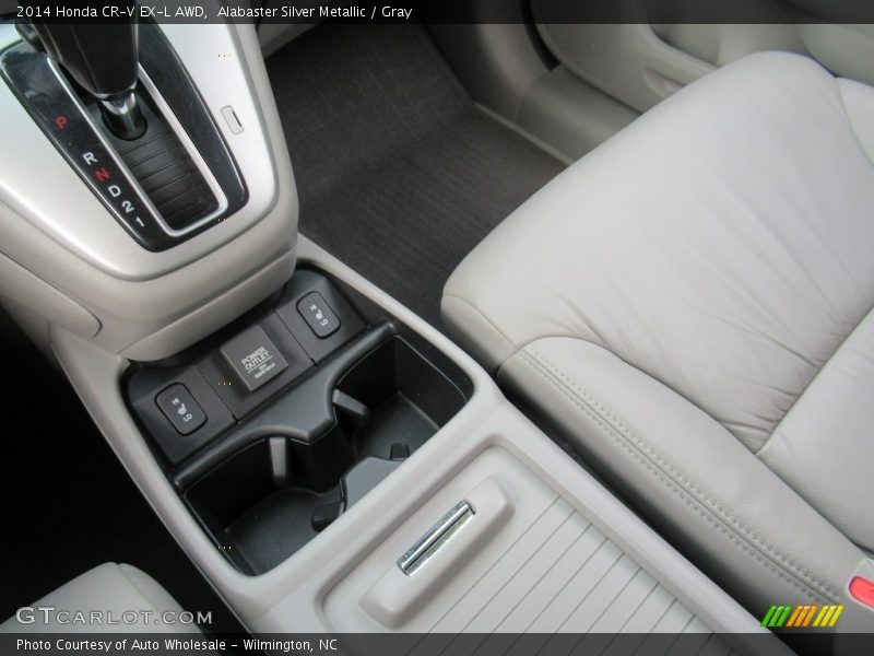 Alabaster Silver Metallic / Gray 2014 Honda CR-V EX-L AWD