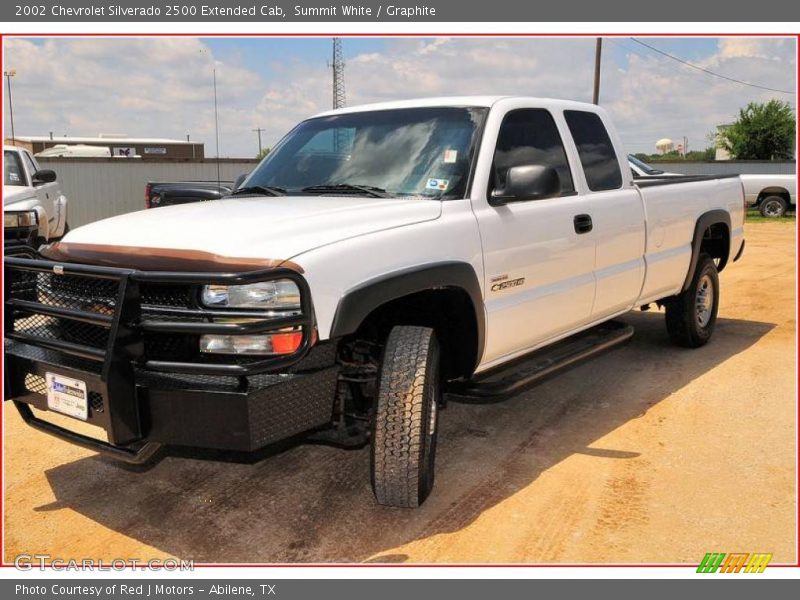 Summit White / Graphite 2002 Chevrolet Silverado 2500 Extended Cab