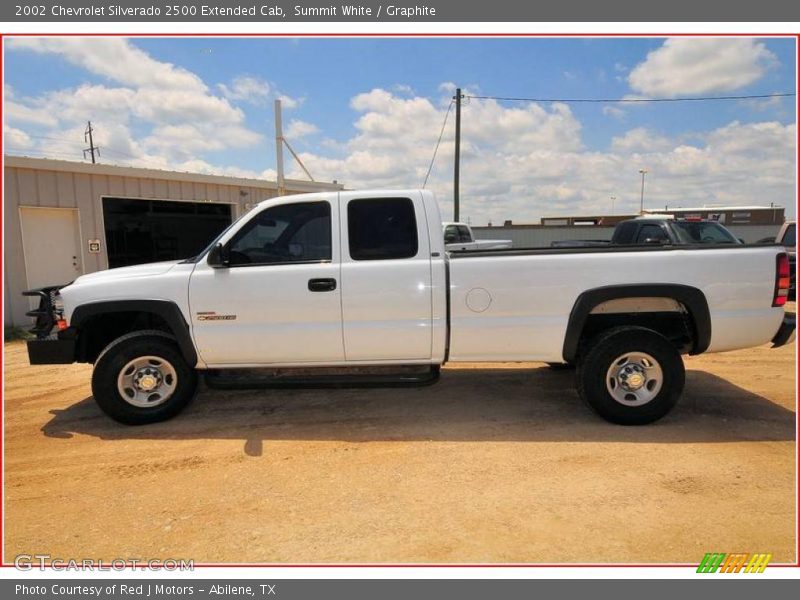 Summit White / Graphite 2002 Chevrolet Silverado 2500 Extended Cab