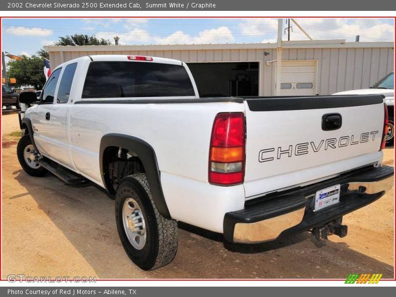 Summit White / Graphite 2002 Chevrolet Silverado 2500 Extended Cab