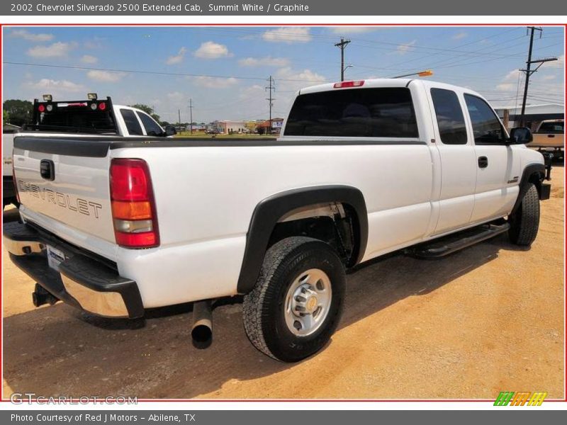 Summit White / Graphite 2002 Chevrolet Silverado 2500 Extended Cab