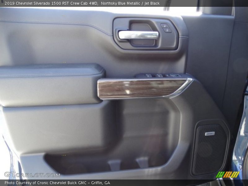 Northsky Blue Metallic / Jet Black 2019 Chevrolet Silverado 1500 RST Crew Cab 4WD