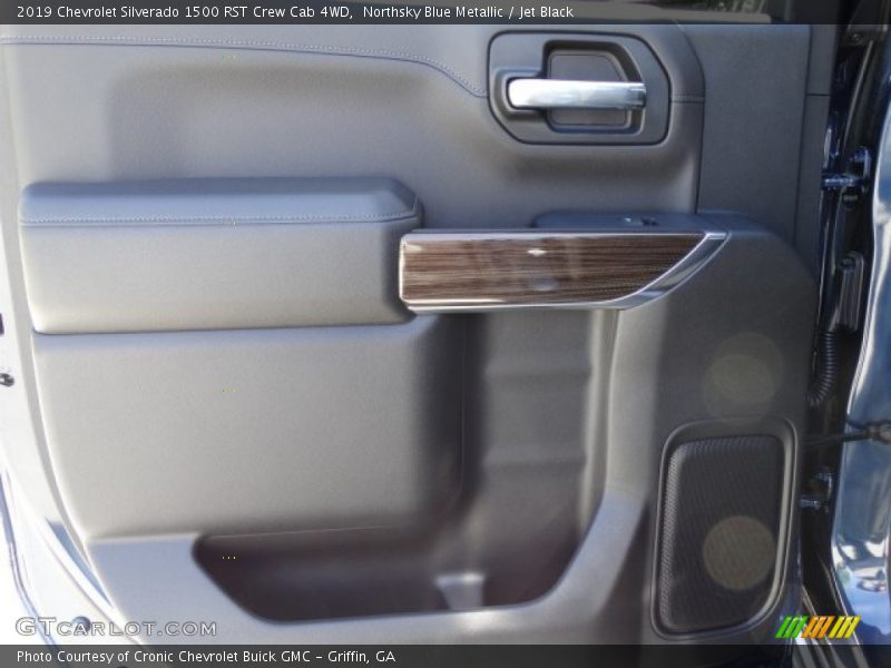 Northsky Blue Metallic / Jet Black 2019 Chevrolet Silverado 1500 RST Crew Cab 4WD