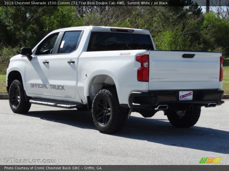 Summit White / Jet Black 2019 Chevrolet Silverado 1500 Custom Z71 Trail Boss Double Cab 4WD