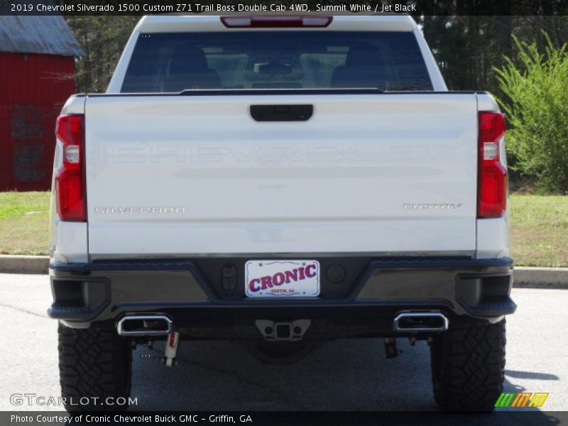 Summit White / Jet Black 2019 Chevrolet Silverado 1500 Custom Z71 Trail Boss Double Cab 4WD